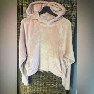 Hollister- Pink, Faux Fur Pullover Hooded‎ , Size: Medium
